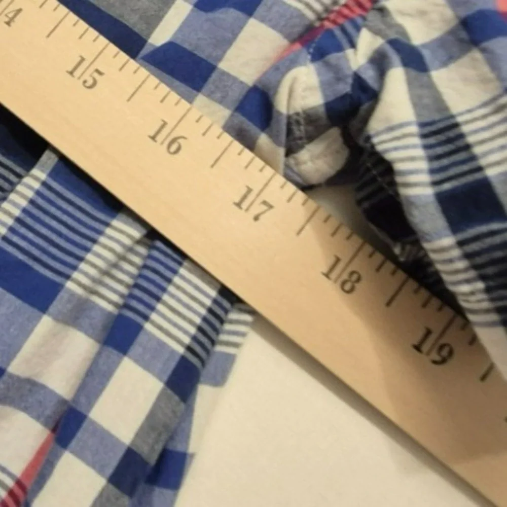 Ralph Lauren boy's‎ blues/red plaid short sleeve button up shirt sz XL (18-20)